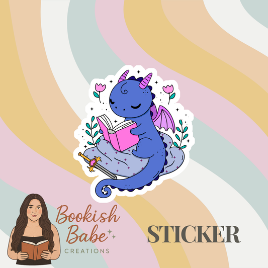 Dragon Bookish Sticker