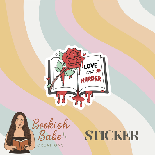 Love & Murder Bookish Sticker